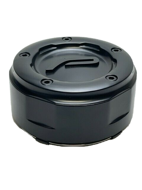 Pacer Satin Matte Black Snap In Wheel Center Cap CAP-8LP-M17P C