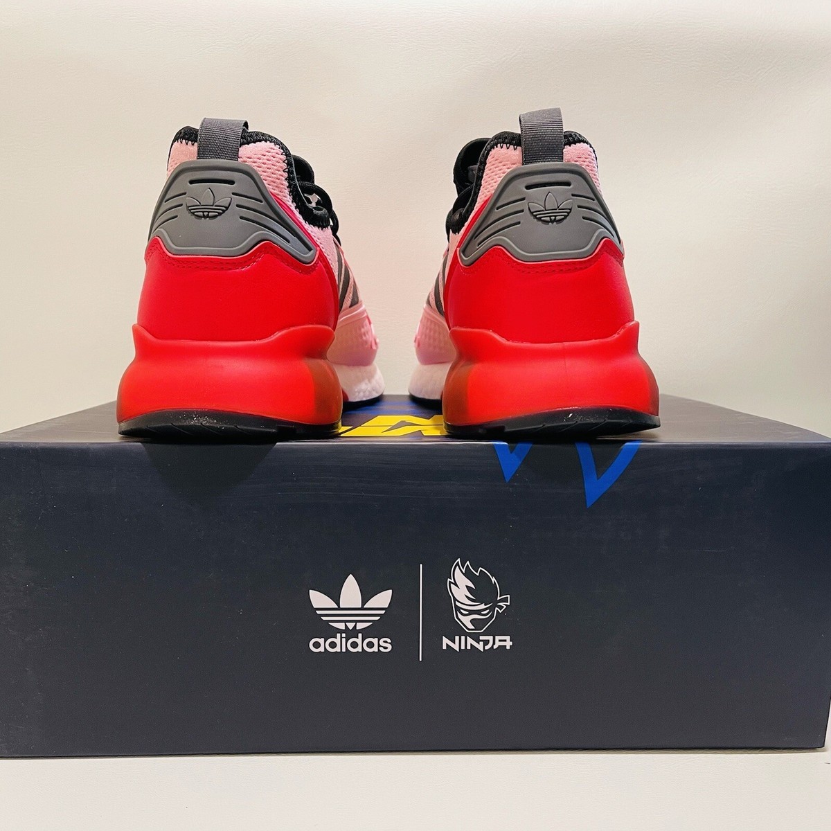 Adidas x Ninja ZX 2K Boost Men's Athletic Sneaker Pink Black