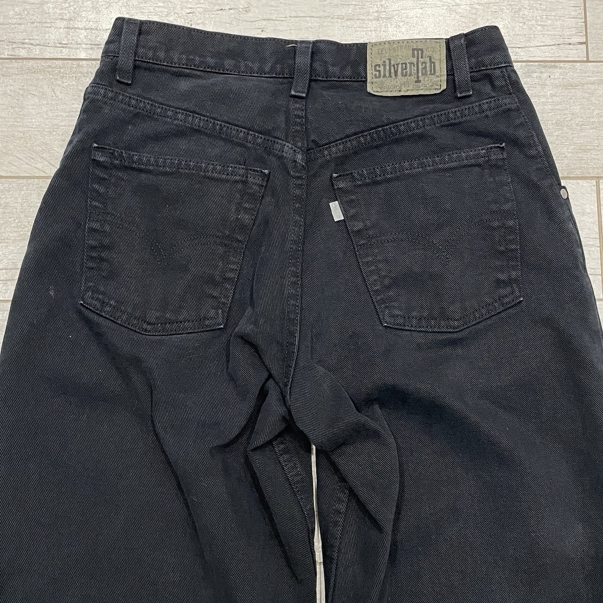 Levis SilverTab Baggy Jeans Mens Size 29x32* Black Denim USA 90s