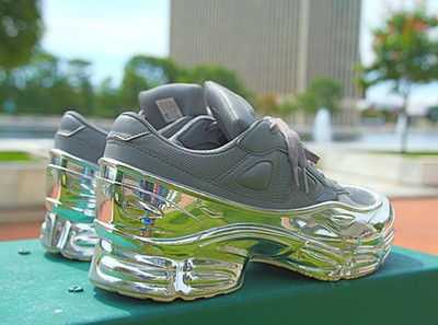 Raf Simons Ozweego Mirrored Gray sz 11 Chrome Adidas 2019 | eBay