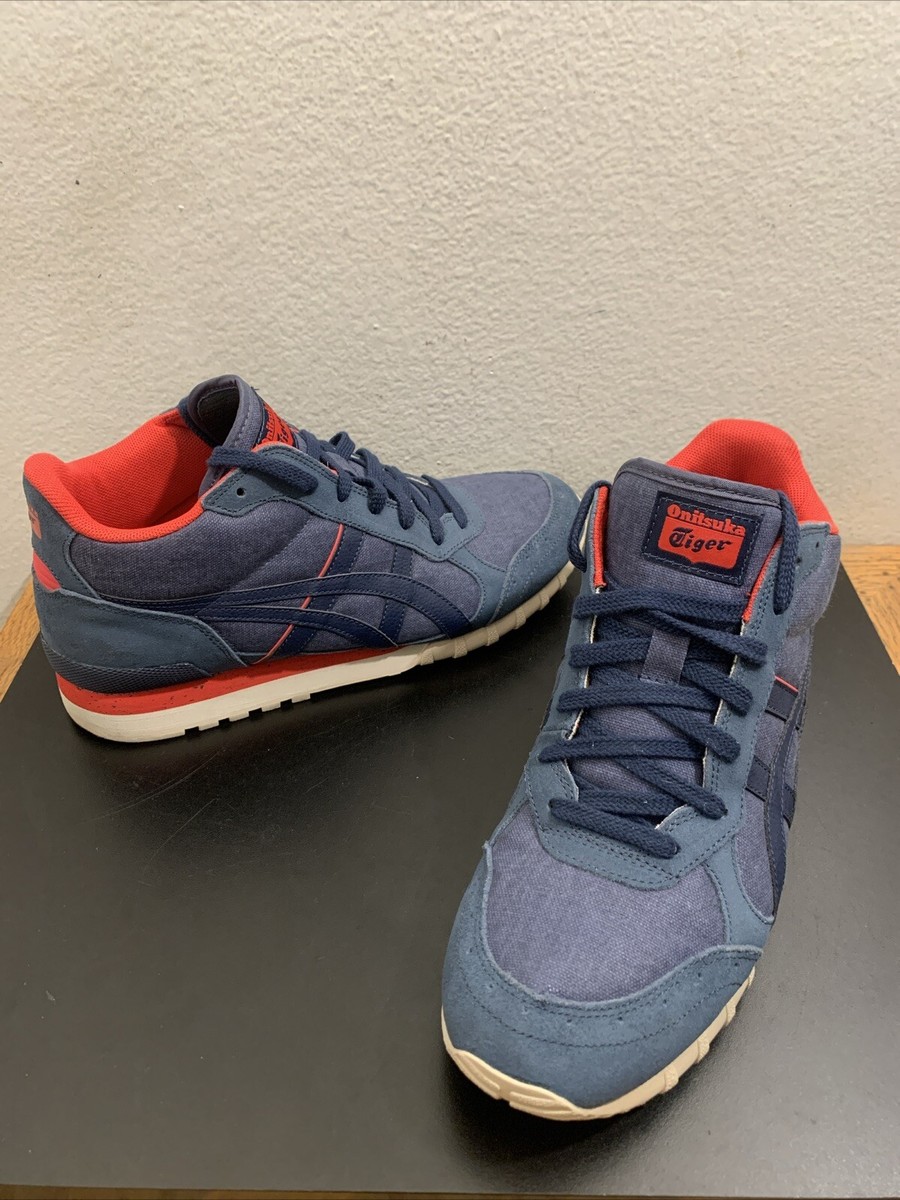 Asics Onitsuka Tiger Colorado 85 Eighty Five Mid Cut Blue Red Men