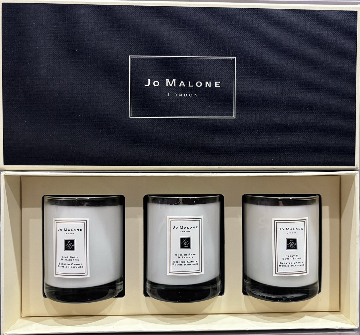 Jo Malone Travel Candle Trio, 3 Scented Mini Candle Set, New In
