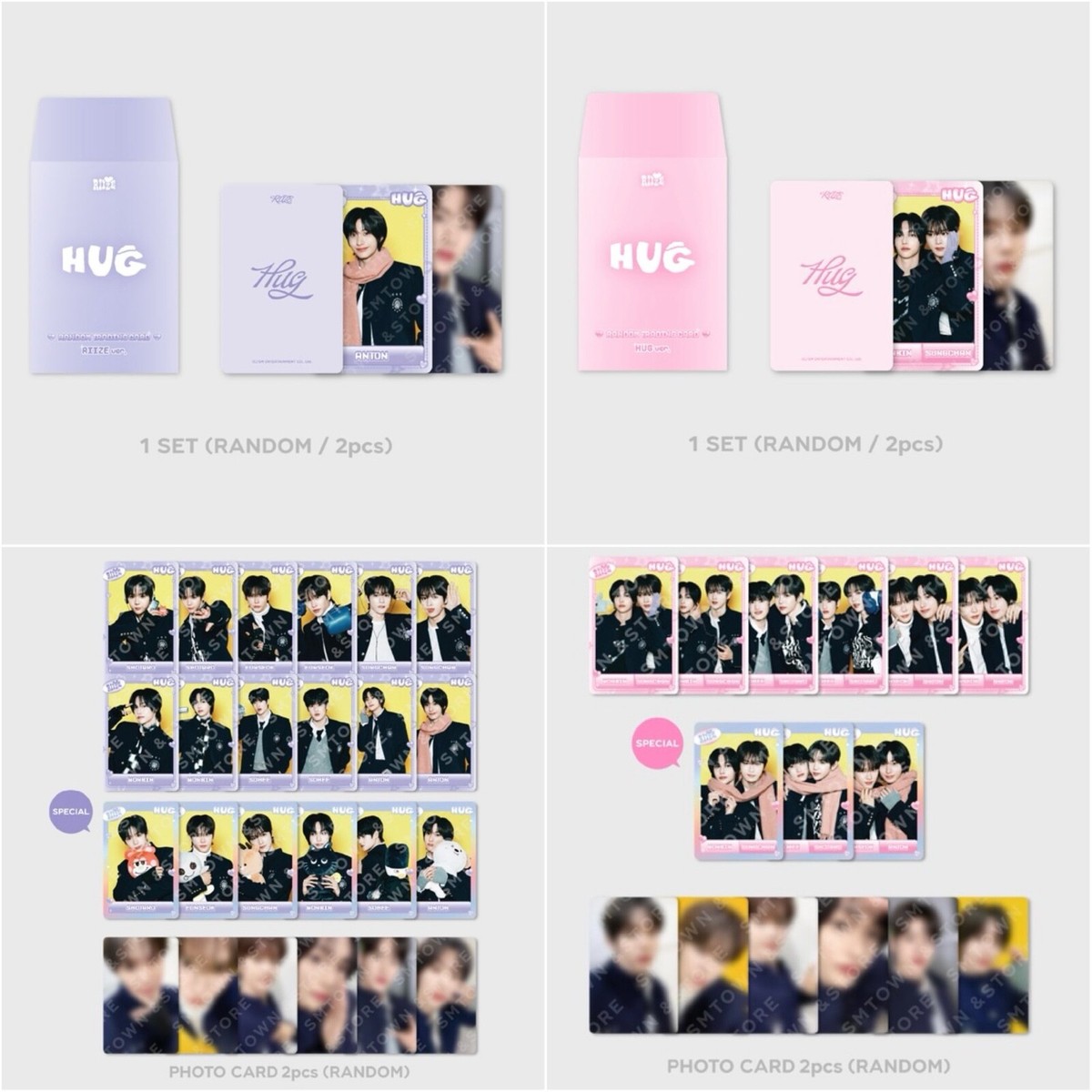 RIIZE HUG SPECIAL MERCHANDISE OFFICIAL RANDOM TRADING CARD MD