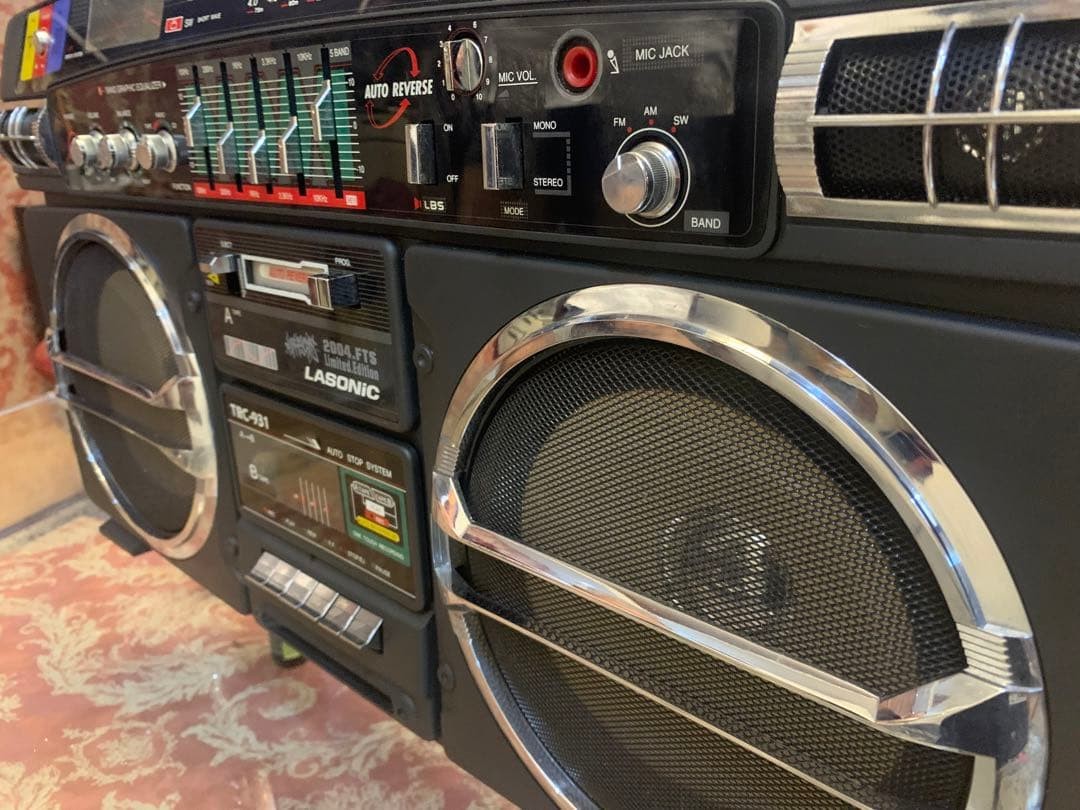 Vintage 1980's Lasonic TRC-931 Boombox Radio Cassette Player