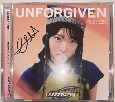 LE SSERAFIM [UNFORGIVEN] HONG EUNCHAE Autographed Signed Album