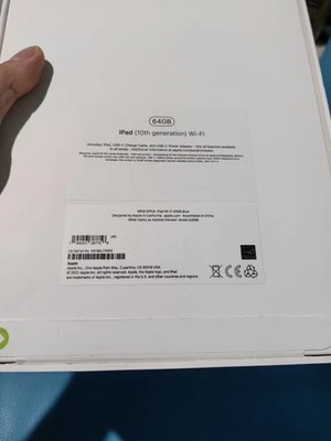 Apple iPad (10th Generation) A2696 64 GB, Wi-Fi, 10.9 in - Blue