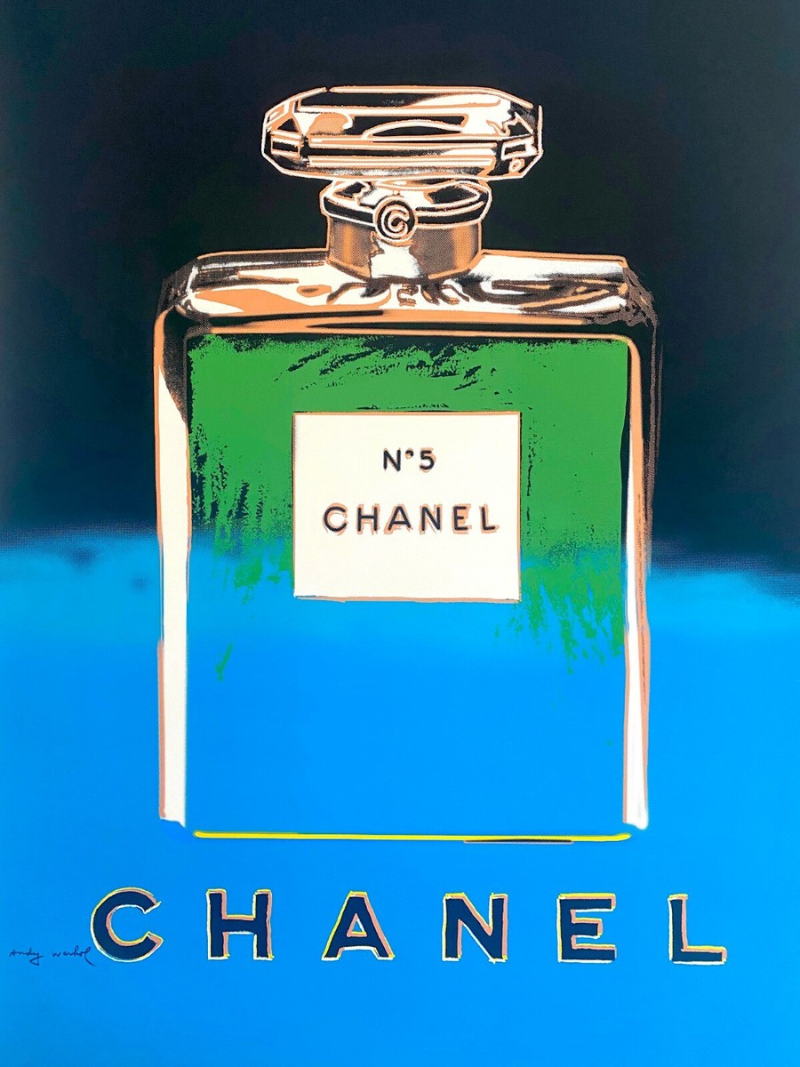 ANDY WARHOL RARE 1997 CHANEL NO.5 FINE ART SILKSCREEN PRINT LARGE