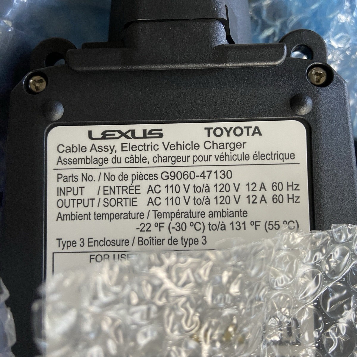 Lexus EV Charger RZ 450e RZ300e NX450h+ RX450h+ TX550h+ Plug in