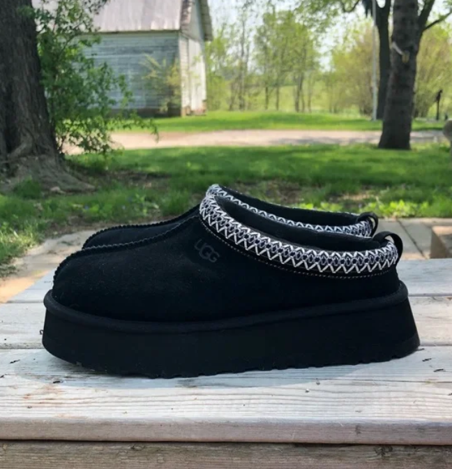 UGG TAZZ BLACK SLIPPER WITH PLATFORM UGSTAZZBK1122553W | eBay
