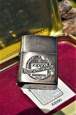 Zippo Lighter - 60th Anniversary - Limited 1992 Collectible Of The