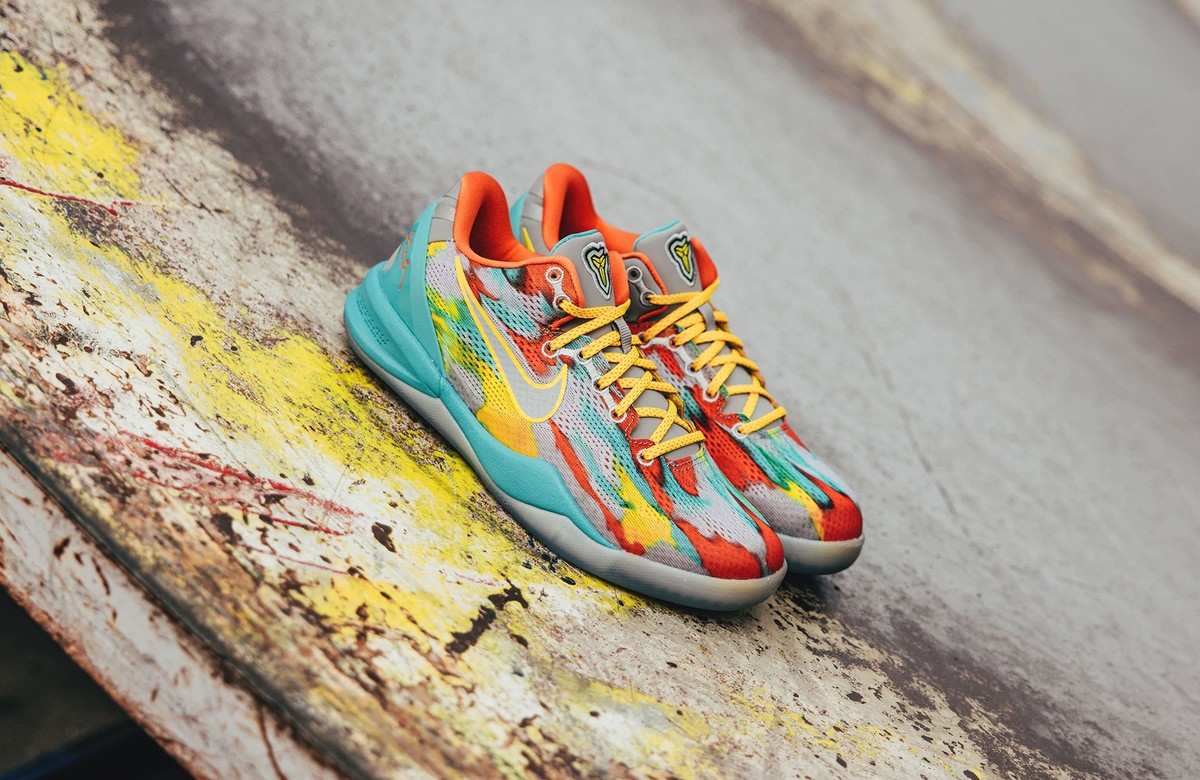 Nike Kobe 8 Proto Venice Beach Grey Silver HF7319 001 Shoe Size 5Y