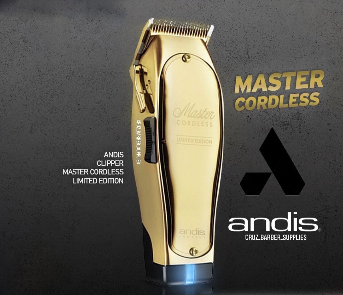 Andis Master Limited Gold Edition Cordless Clipper Professional UK