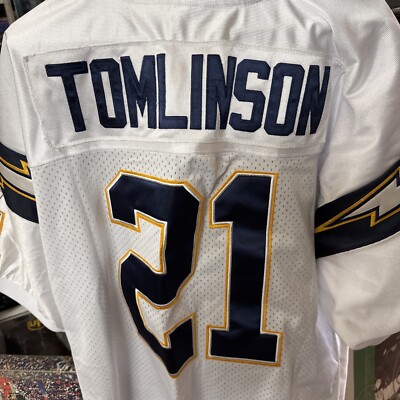 Reebok Chargers LaDainian Tomlinson #21 Jersey Size 60 White