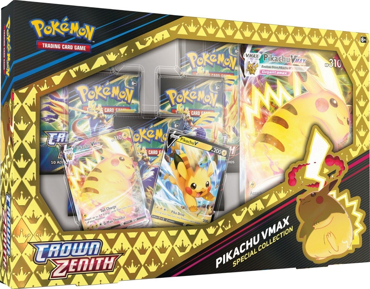 Pokemon TCG Crown Zenith Special Collection Box Pikachu VMax