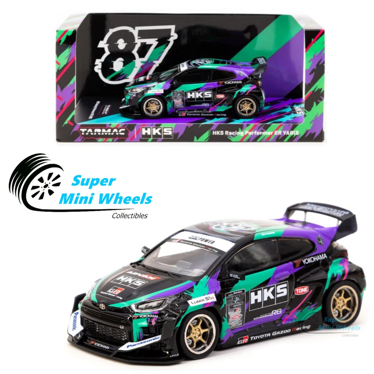 Tarmac Works 1:43 HKS Racing Performer Toyota GR YARIS | eBay