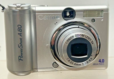 Canon PowerShot A80 Digital Cameras 3-4.9 MP Maximum Resolution