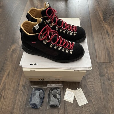 Supreme × Visvim Serra Ascent Boots Mens US10 Black Great