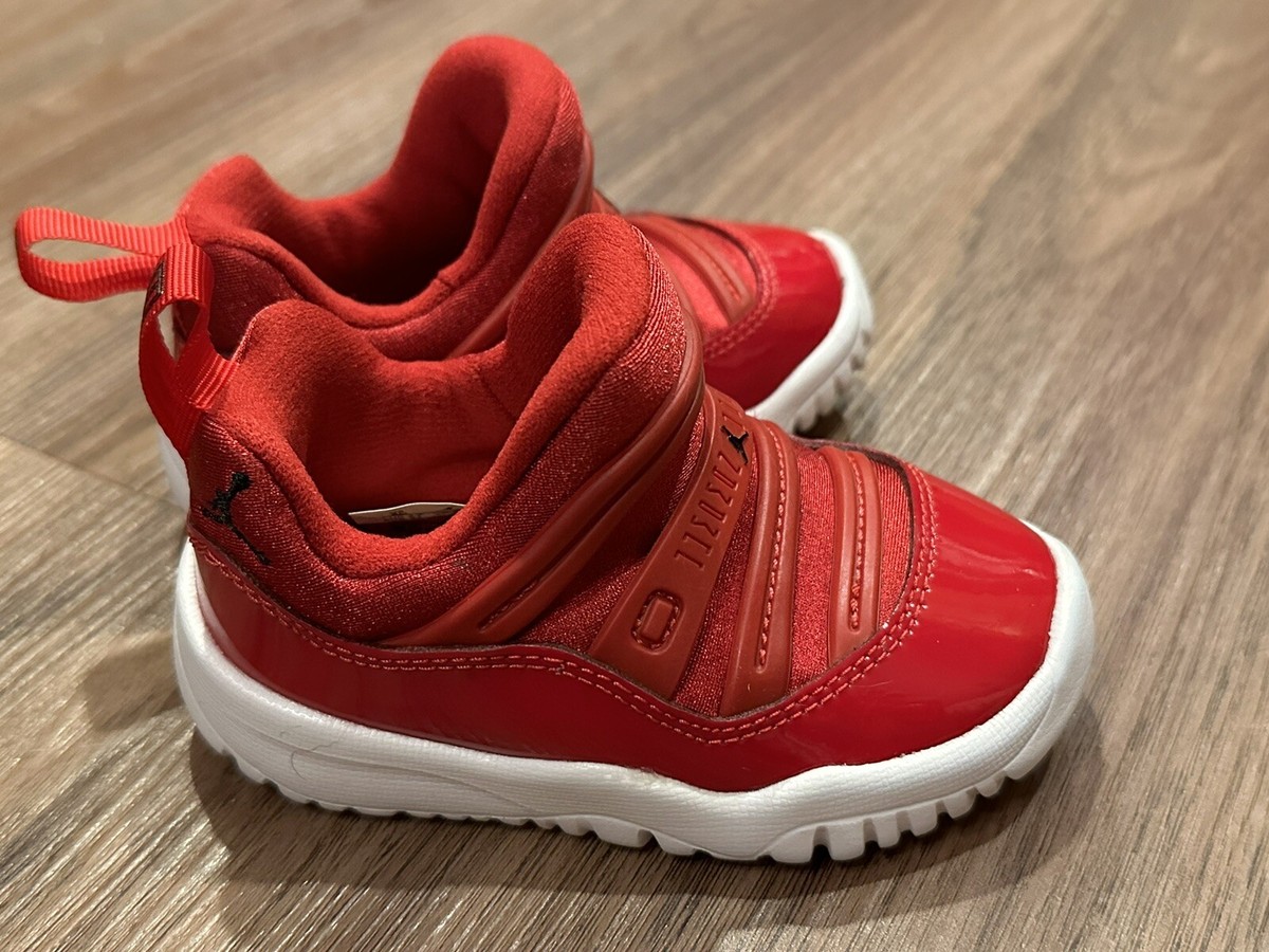 Nike Air Jordan 11 Kids Size 5C Retro Little Flex Red/White Shoes
