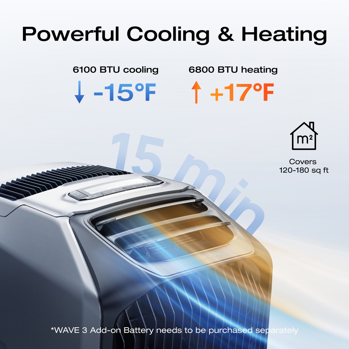 EcoFlow Wave 3 Portable Air Conditioner for Outdoor Tent Camping