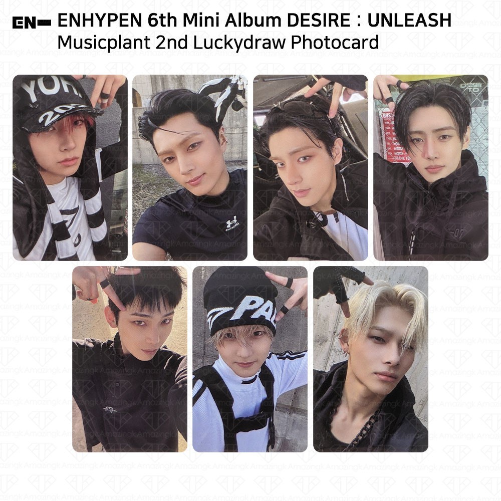 Enhypen 6th Mini Album Desire : Unleash Musicplant 2nd LuckyDraw