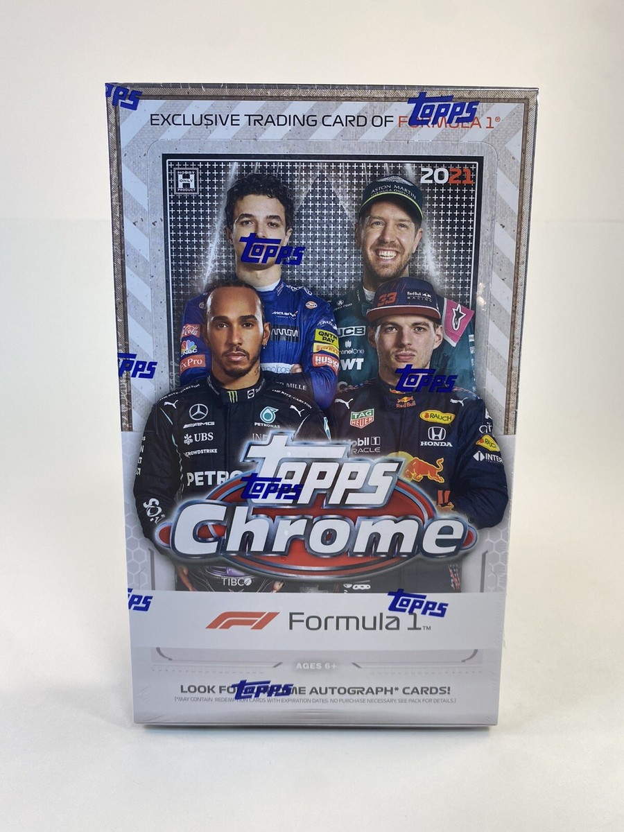 2021 Topps Chrome Formula 1 F1 Hobby Box - 72 Cards - Factory