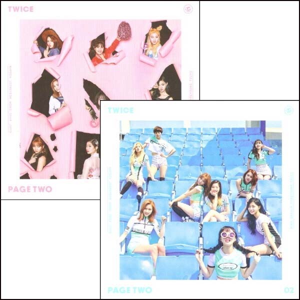 TWICE - Page Two (2nd Mini Album) PINK + MINT 2 version Set +