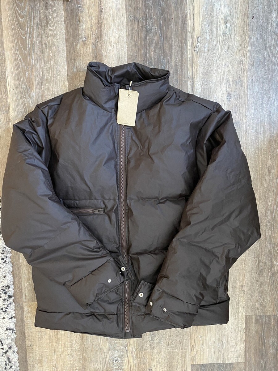 Yeezy YZY Szn 3 Onyx Shade Brown Waxed Down Filled Utility Puffer
