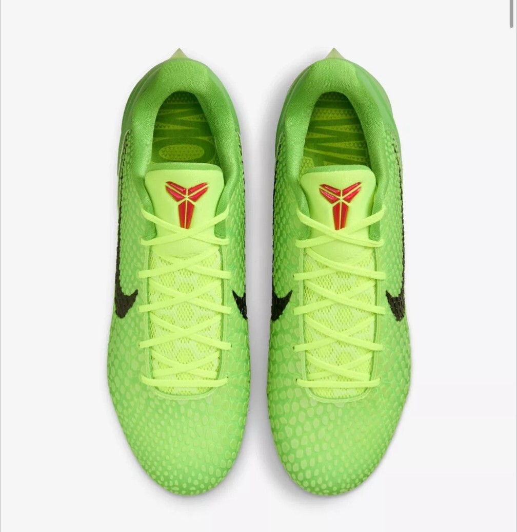 Size 10 - Nike Zoom Vapor Edge Kobe 6 Protro Low Grinch Cleats In