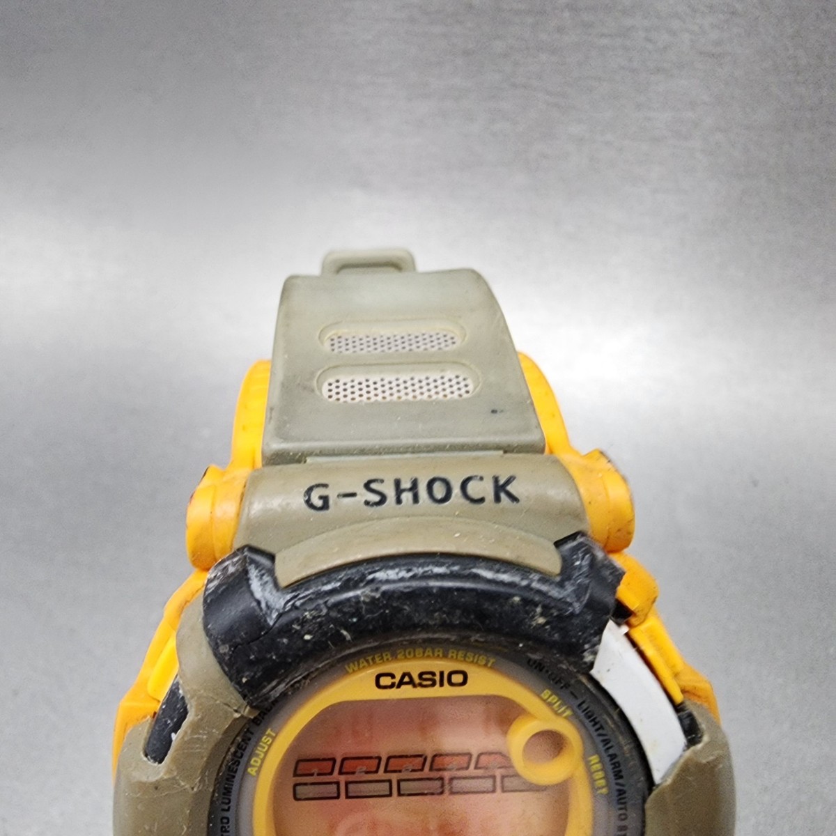 Casio G-Shock DW-002 Watch Men 48mm Digital Brown Orange Alarm
