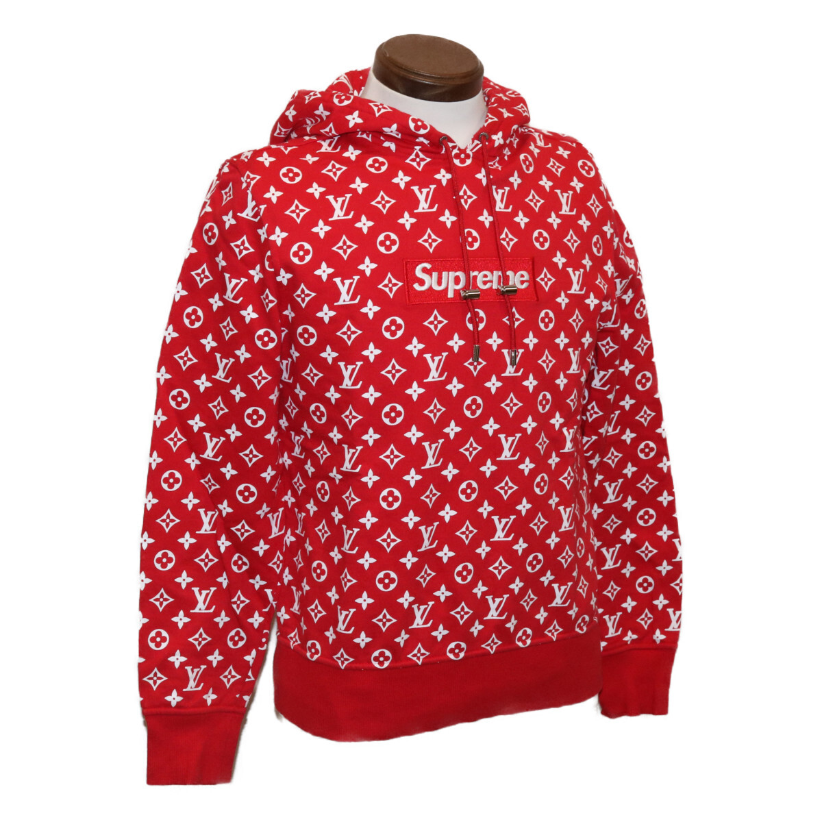 LOUIS VUITTON Supreme Box Logo Hoodie Red XXS LV Auth ak145 | eBay