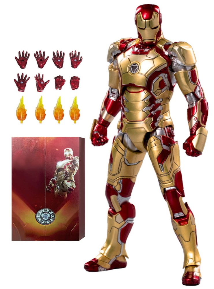 Marvel Avengers Iron Man Mark 42 MK42 Ironman Toy LED Light Action