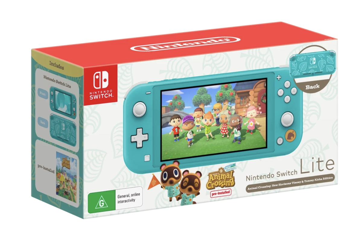 Nintendo Switch Lite Video Gaming Console - Gray Blue Coral