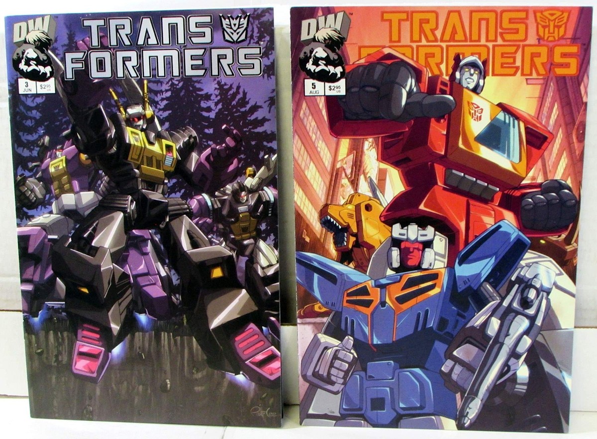 Transformers Generation 1 Lot 2 #3 B, 5 2002 Dreamwave Productions