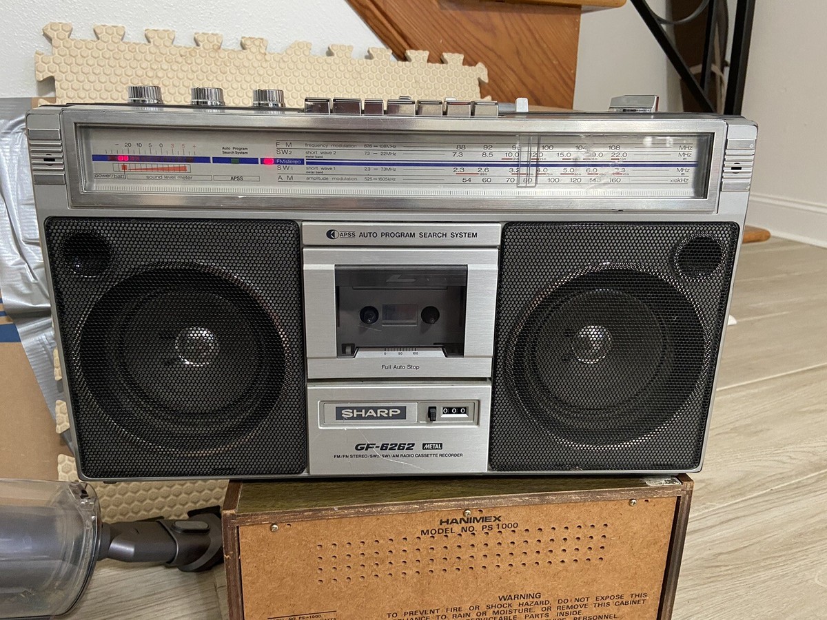 Sharp GF-6262 Metal Boombox Am/Fm Radio & Tape Recorder | eBay