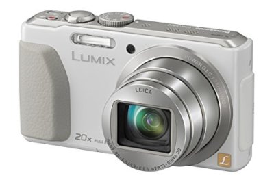 Panasonic Digital Camera Lumix TZ40 18.1 MP 20X White DMC-TZ40-W