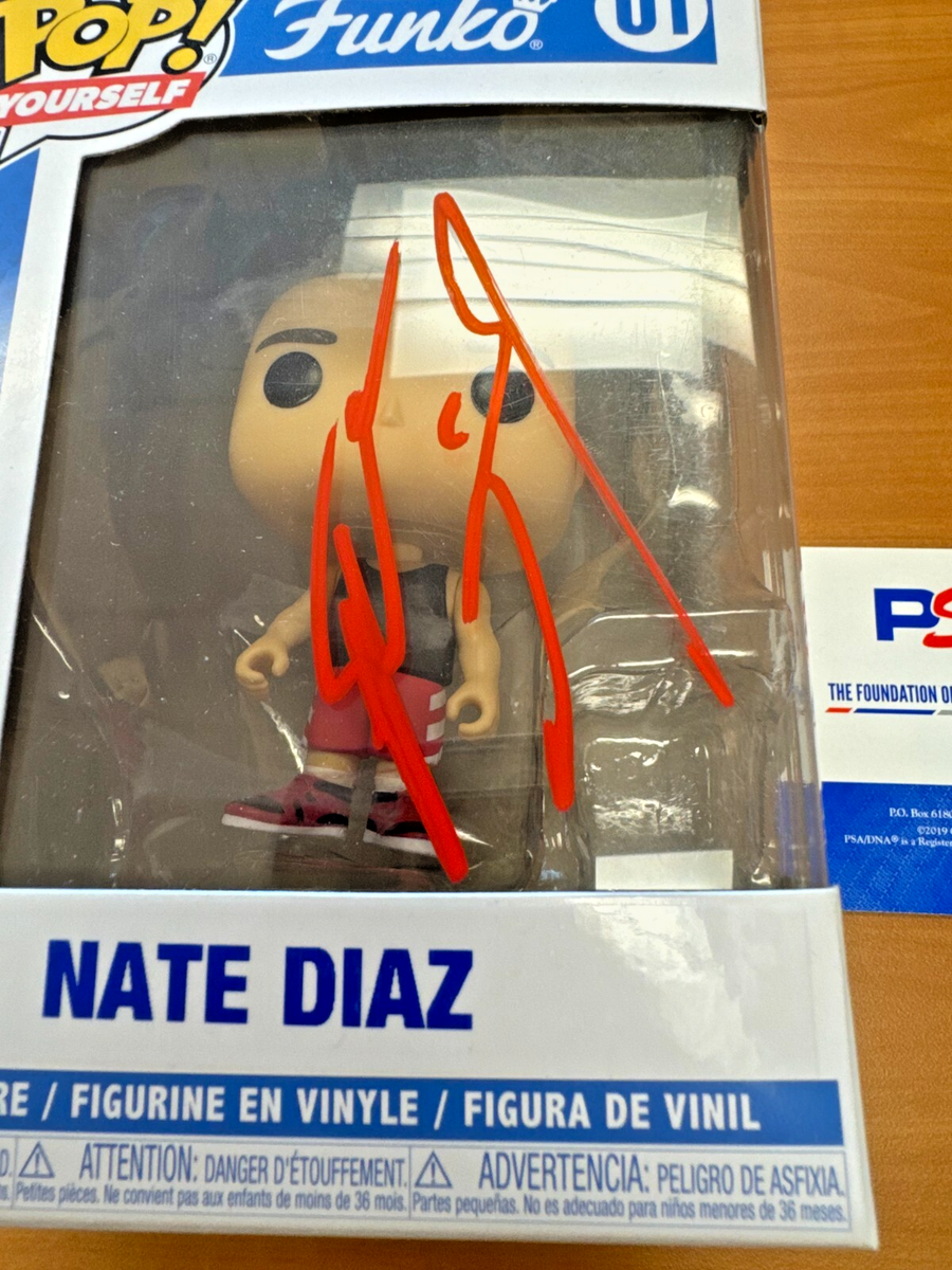 Nate Diaz UFC MMA Autographed Signed Custom Funko Pop PSA/DNA