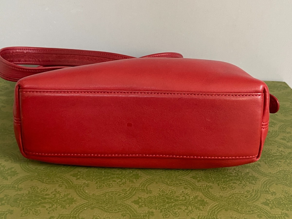 COACH VTG #9136 Legacy Small Leather Pocket Zip Hobo Shoulder Bag