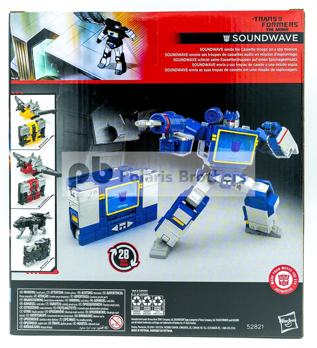 Transformers Studio Series 86 The Movie Soundwave Action Figure