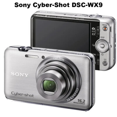 SONY Cyber-Shot DSC-WX9 Digital Camera 16.2MP 5X Optical Zoom Red