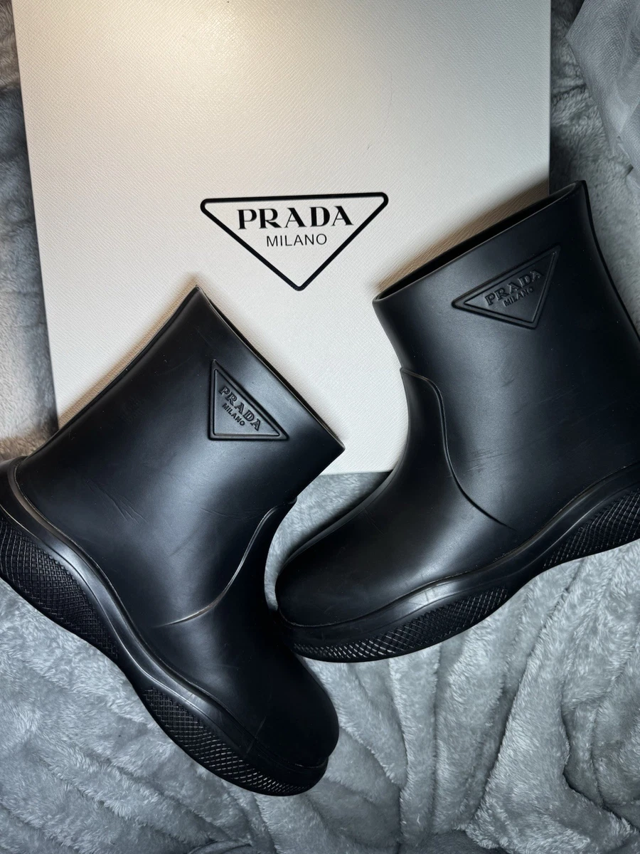 PRADA Women's Rubber Rain Boot for sale | eBay