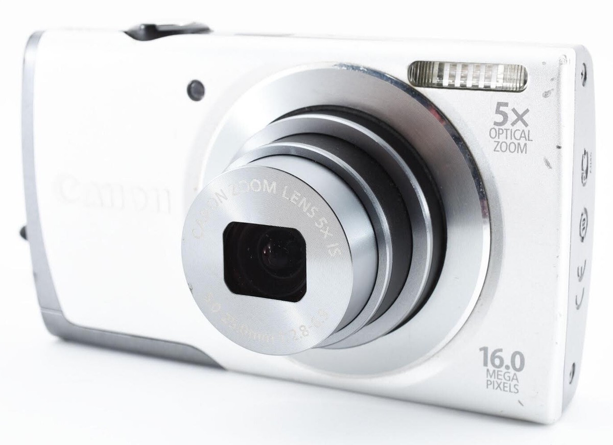 Canon PowerShot A3500 IS 5x Zoom Lens Digital Camera Silver Tested