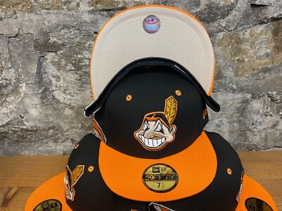 Cleveland Indians Wahoo New Era Fitted Club 59Fifty Feather Hat