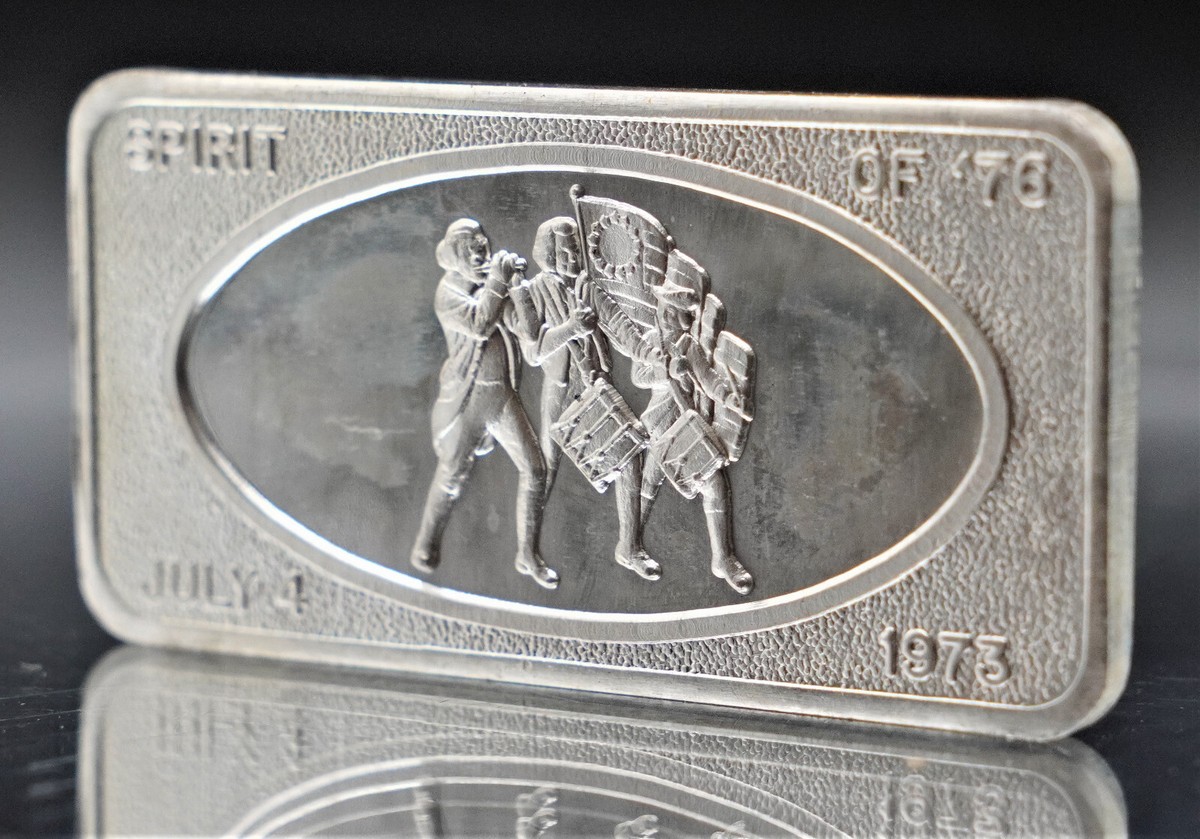 1973 Patrick Mint San Francisco Spirit of '76 1oz 999 FINE Silver