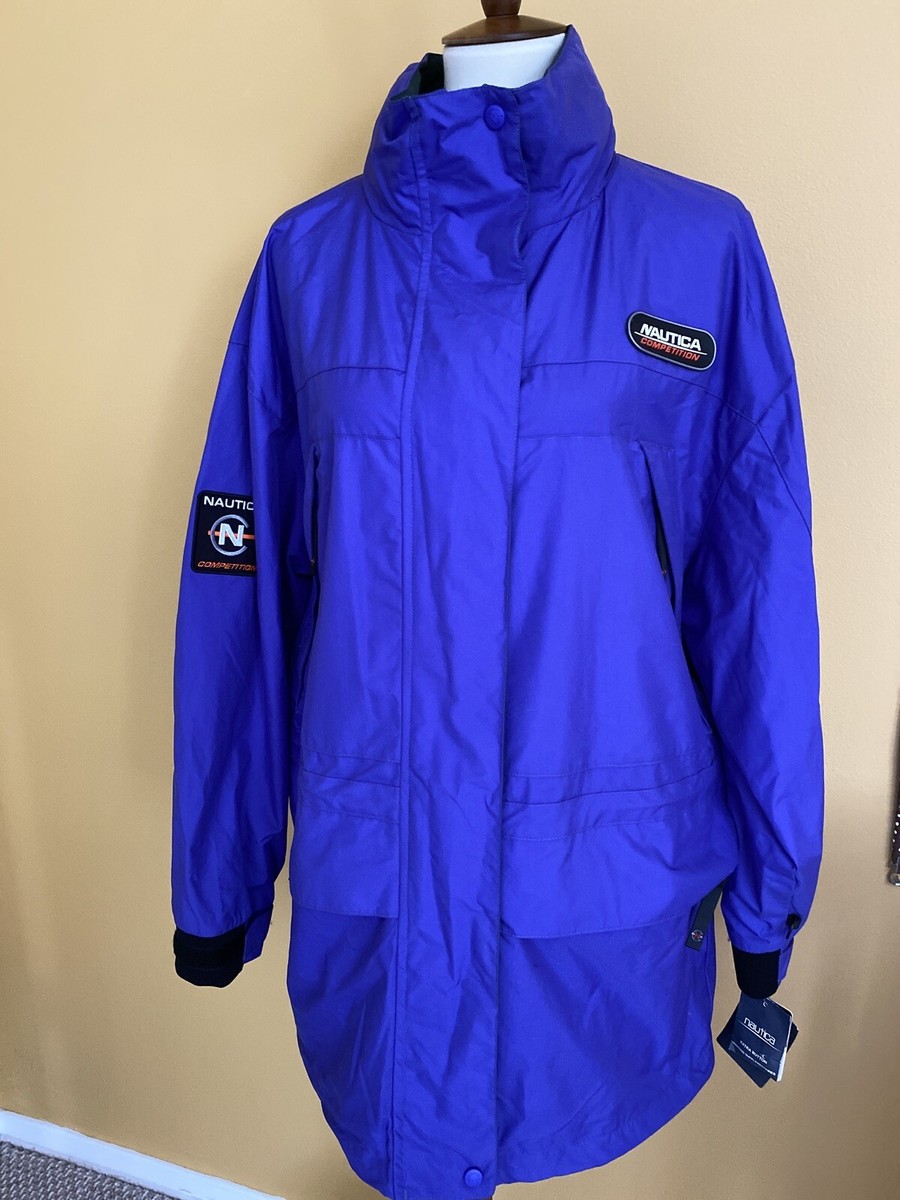 Nautica Competition NWT Purple Hooded Multi Pocket Jacket RV $398
