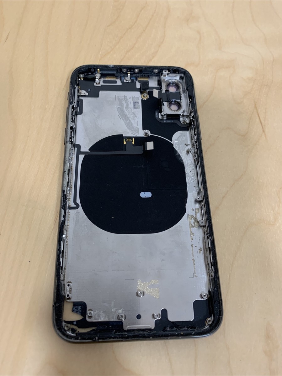 Apple iPhone X Main Back Chassis Black Broken Housing (For Parts