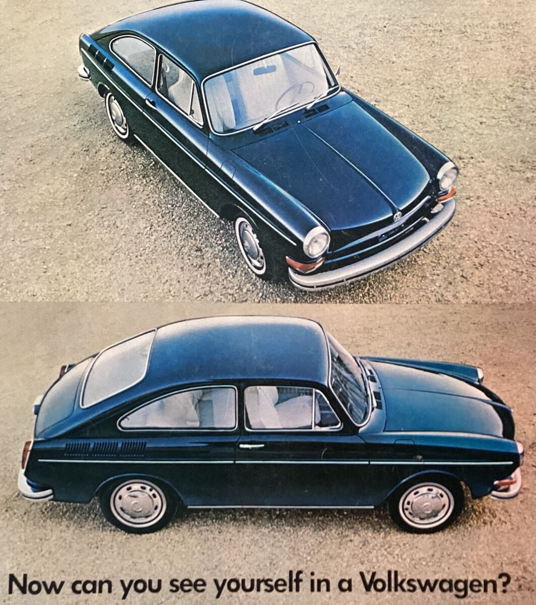 1960s VOLKSWAGEN Orig Brochure Fast Track Hatchback 8 page Color