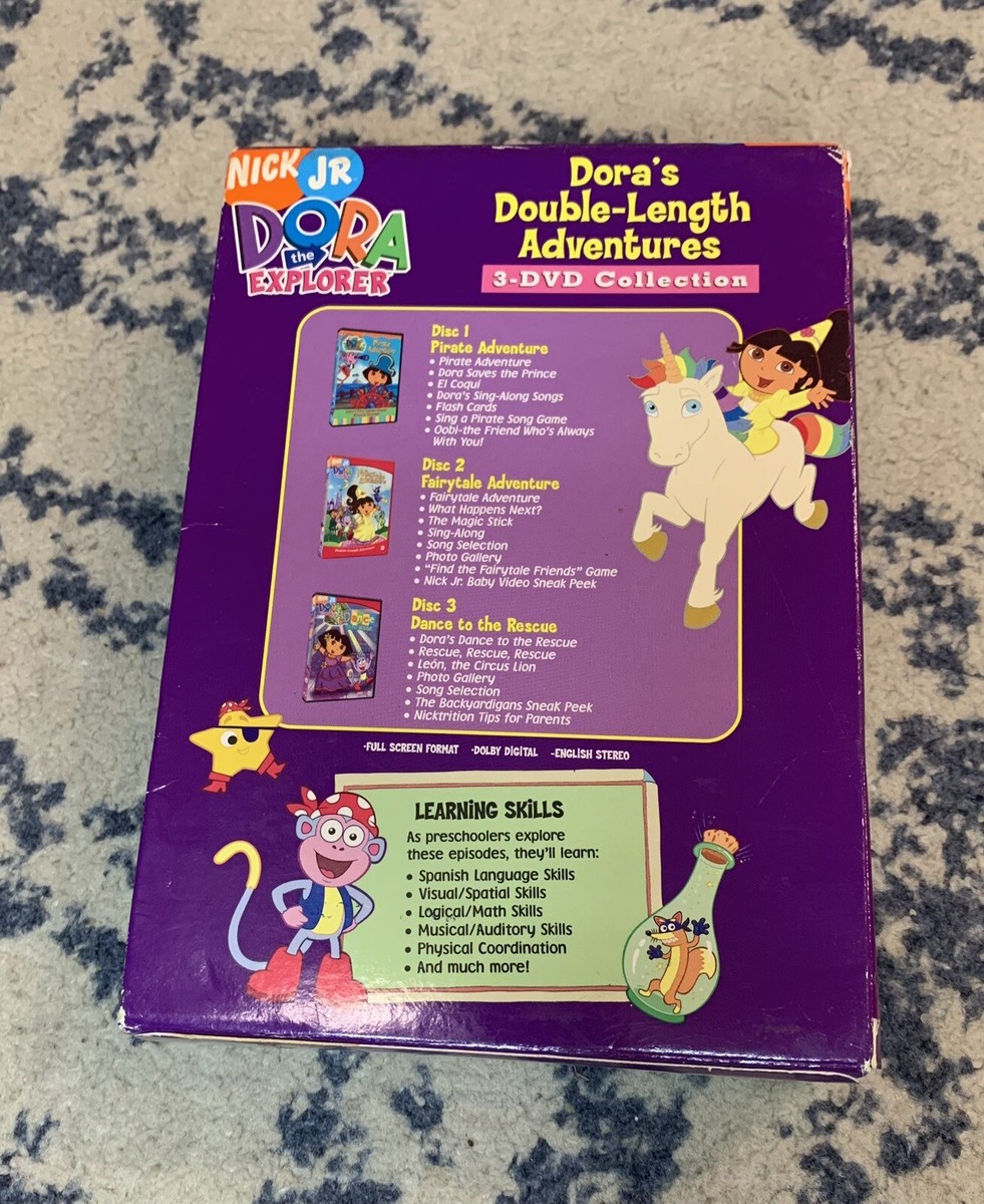 Dora the Explorer - Doras Double Length Adventures (DVD, 2005, 3