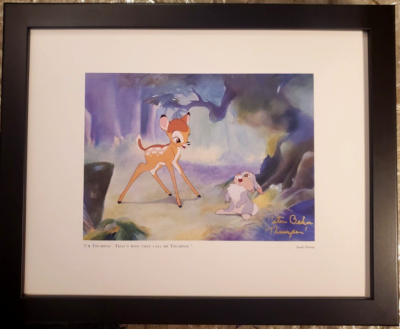 💚 Peter Behn Voice Thumper Hand Signed GOLD Bambi 1942 Disney