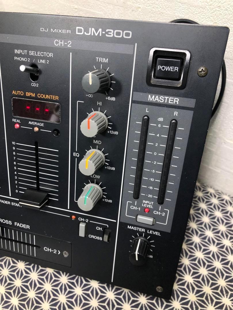 Pioneer DJ DJM-300 Black 2-Channel Professional DJ Mixer Tested