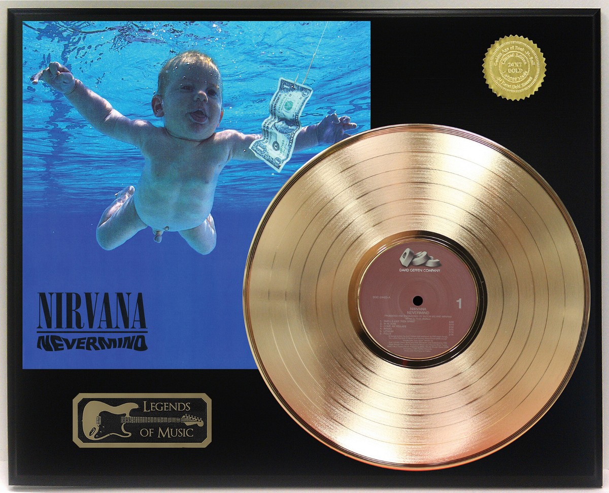 Nirvana - Nevermind Gold LP Record Plaque Display | eBay